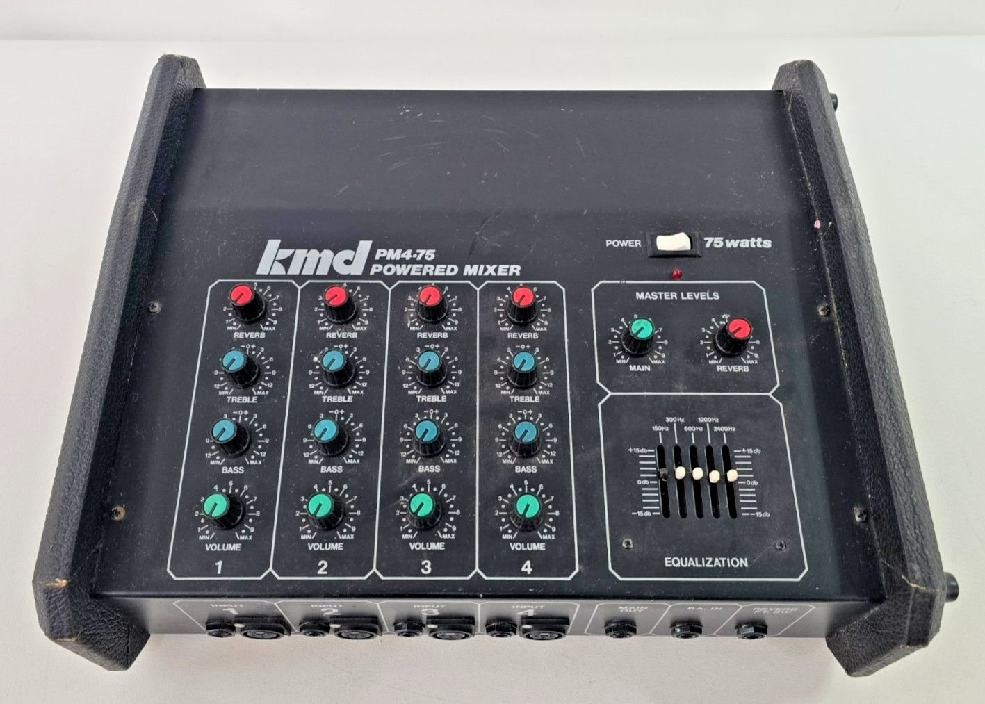 Vintage KMD Powered Mixer Amplifier Model PM4-75 Tested / Works