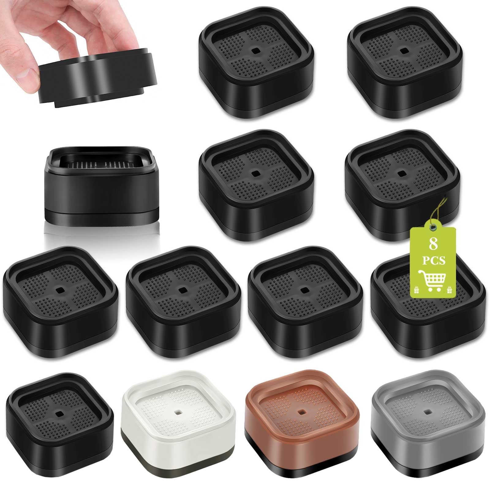 8 Pack Furniture Risers 1 or 2 Inch, Adjustable Bed Risers Heavy Duty For Tab...