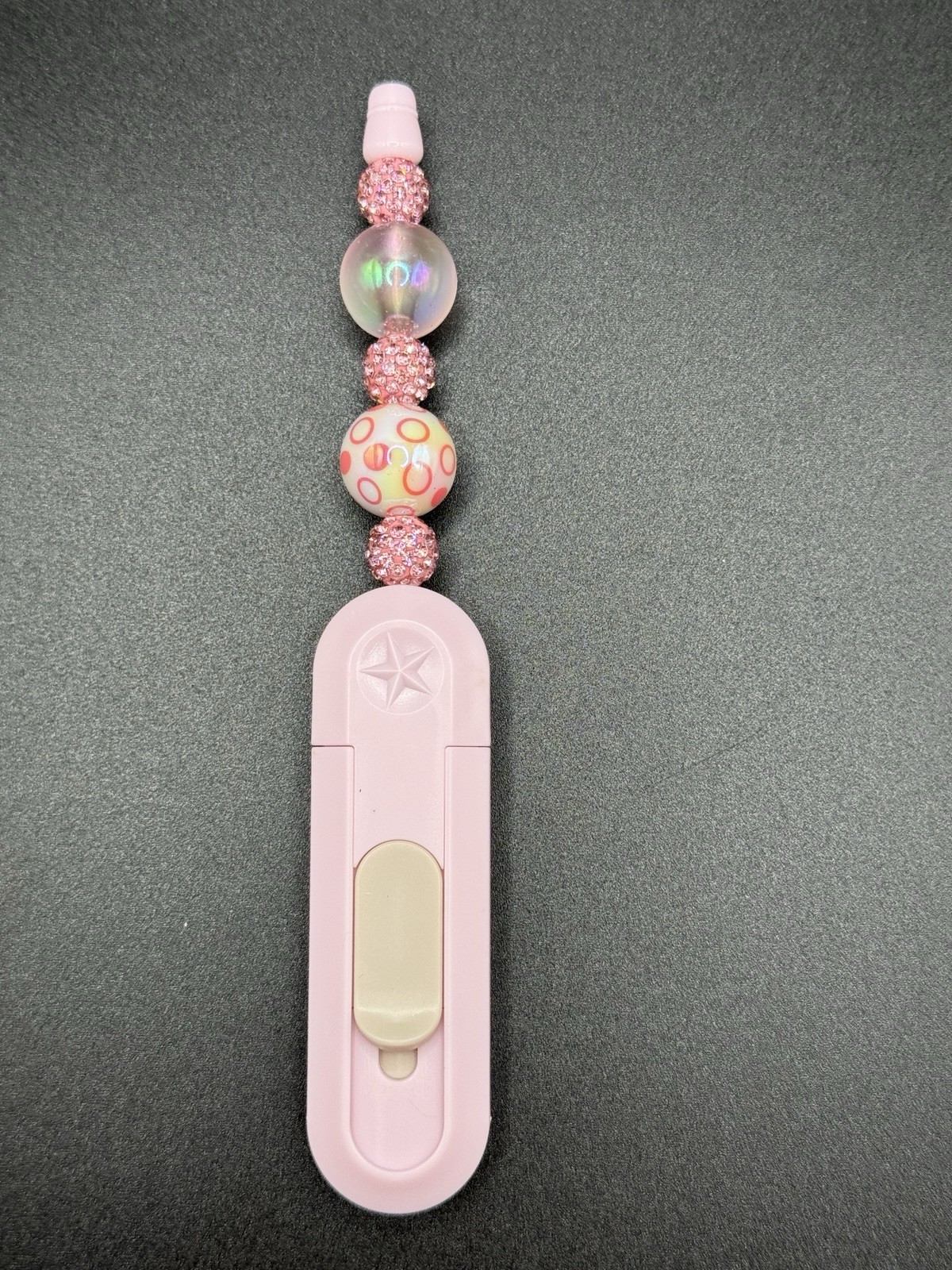 Beaded Box Cutter / Opener / Knife - Handmade - Pink Purple Blue