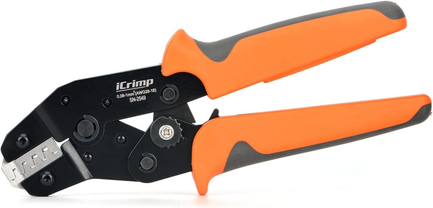 Ratcheting Wire Crimping Tools iCrimp SN-2549 for JST ZH 1.5mm, PH 2.0mm, XH 2.5