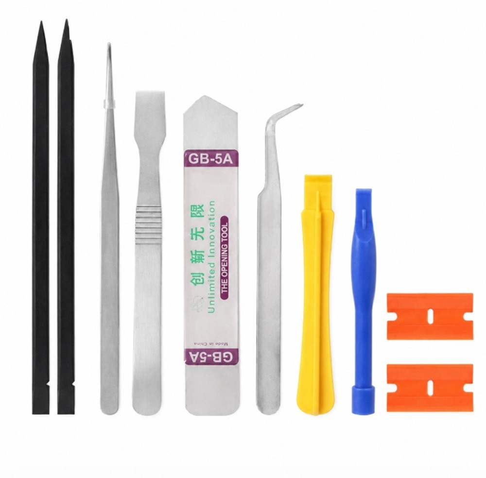 10-in-1 Phone Repair Tool Kit Pry Tools Spudger Precision Tweezer for Cell Phone