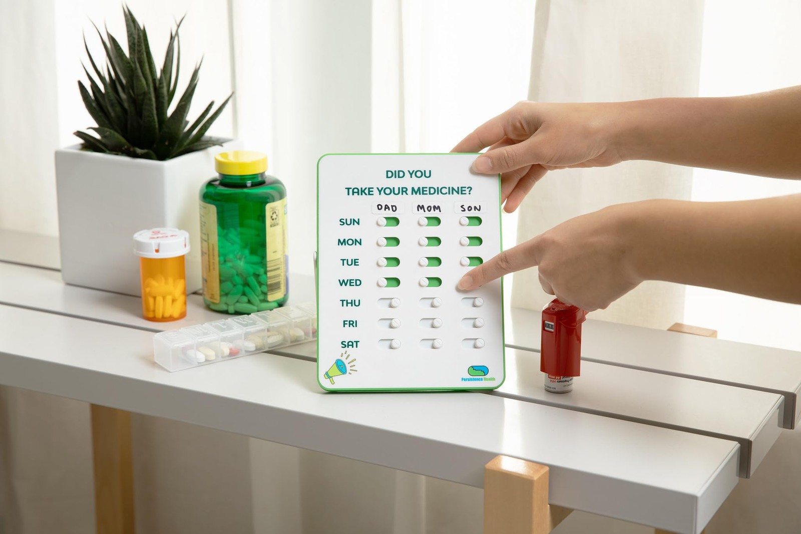 Tracker & Reminder | Visual Reminder Alarm | 7 Day, 3 Times a Day Reminder | ...