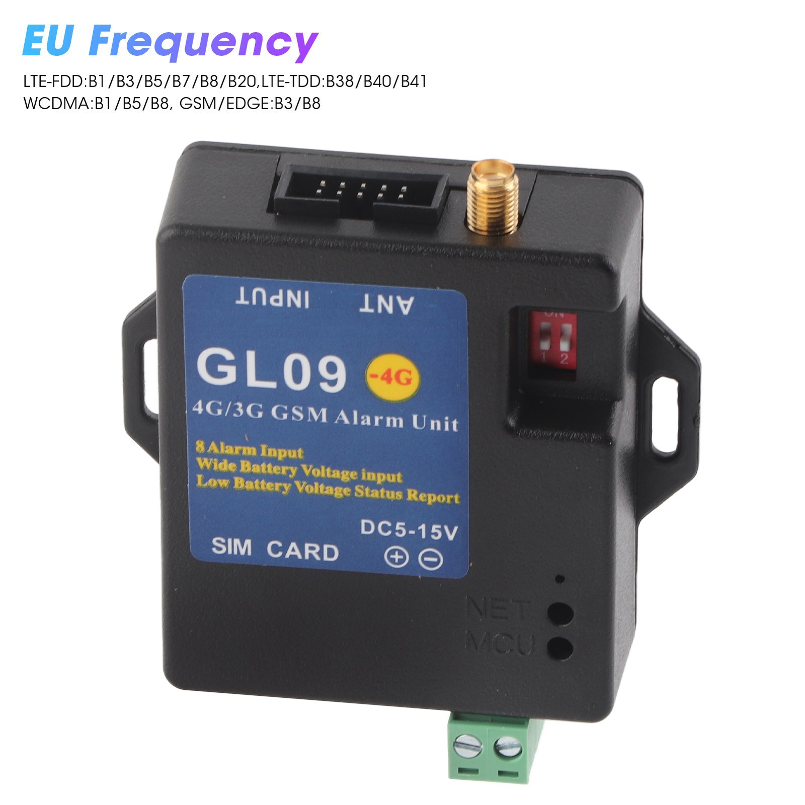 EU Frequency 4G/3G/GSM Alarm Security System Alert Module 8‑Channel Input N
