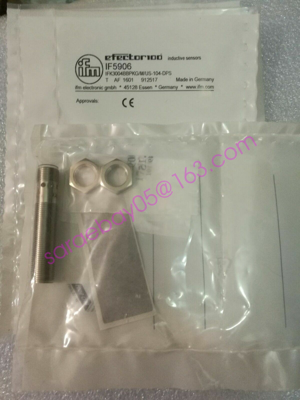IFM IF5906 Inductive Proximity Switch Sensor 10-30VDC 700Hz New✦KD