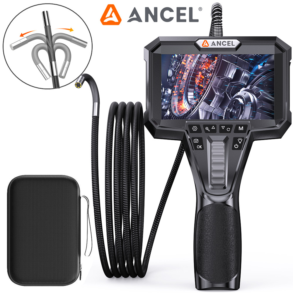 ANCEL AN301 Industrial Borescope Endoscope Inspection Camera Articulated 210°