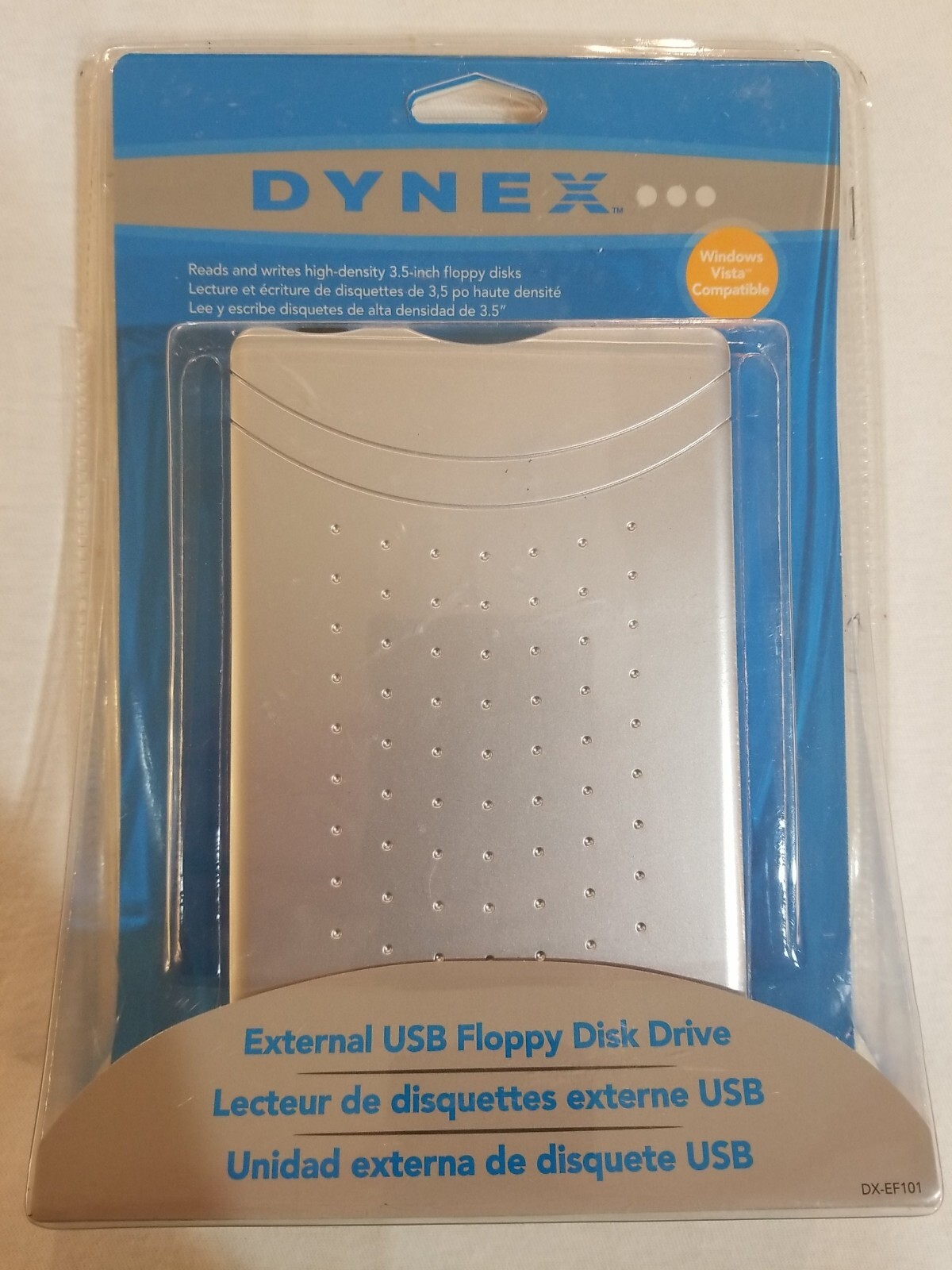 Dynex External USB Floppy Disk Drive DX-EF101 WORKS PREOWNED RARE