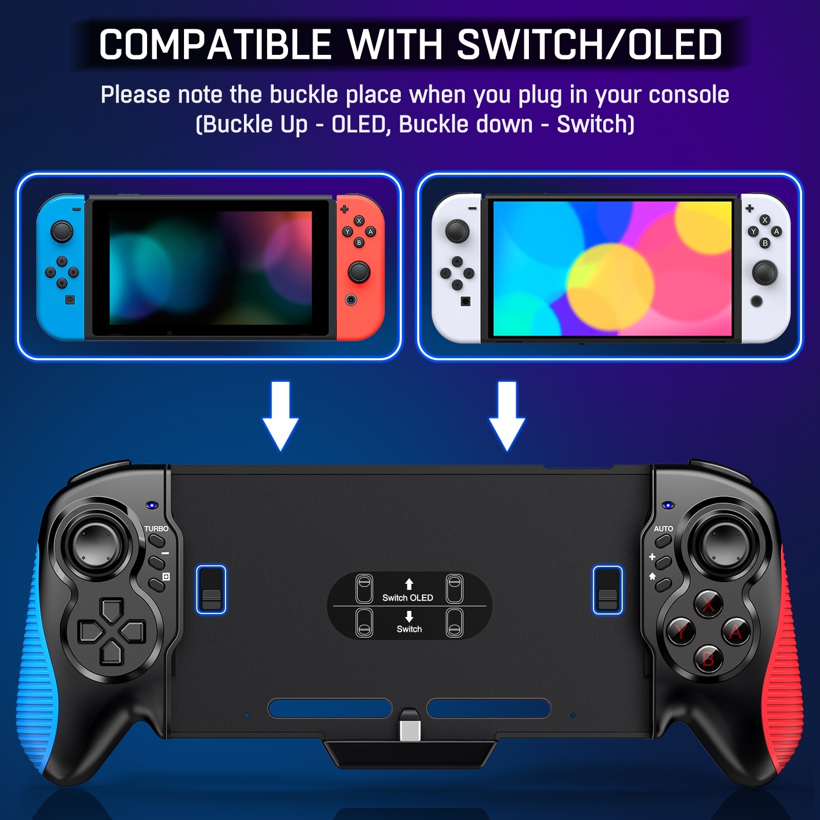 Handheld Grip Switch Joy-con Controller Gamepad for Nintendo Switch&OLED Remote