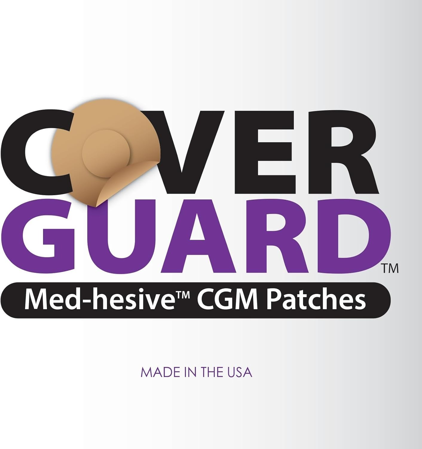 25-Count CGM Overpatch Guardian 4 Tan Full Coverage Design * USA MADE *