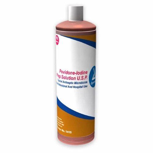 Prep Solution Dynarex 16 oz. Bottle 10% Strength Povido