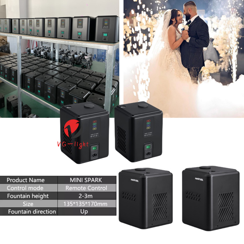 4PC Stage Cold Spark Machine Party Wedding 350W Mini Fireworks Effect Machine