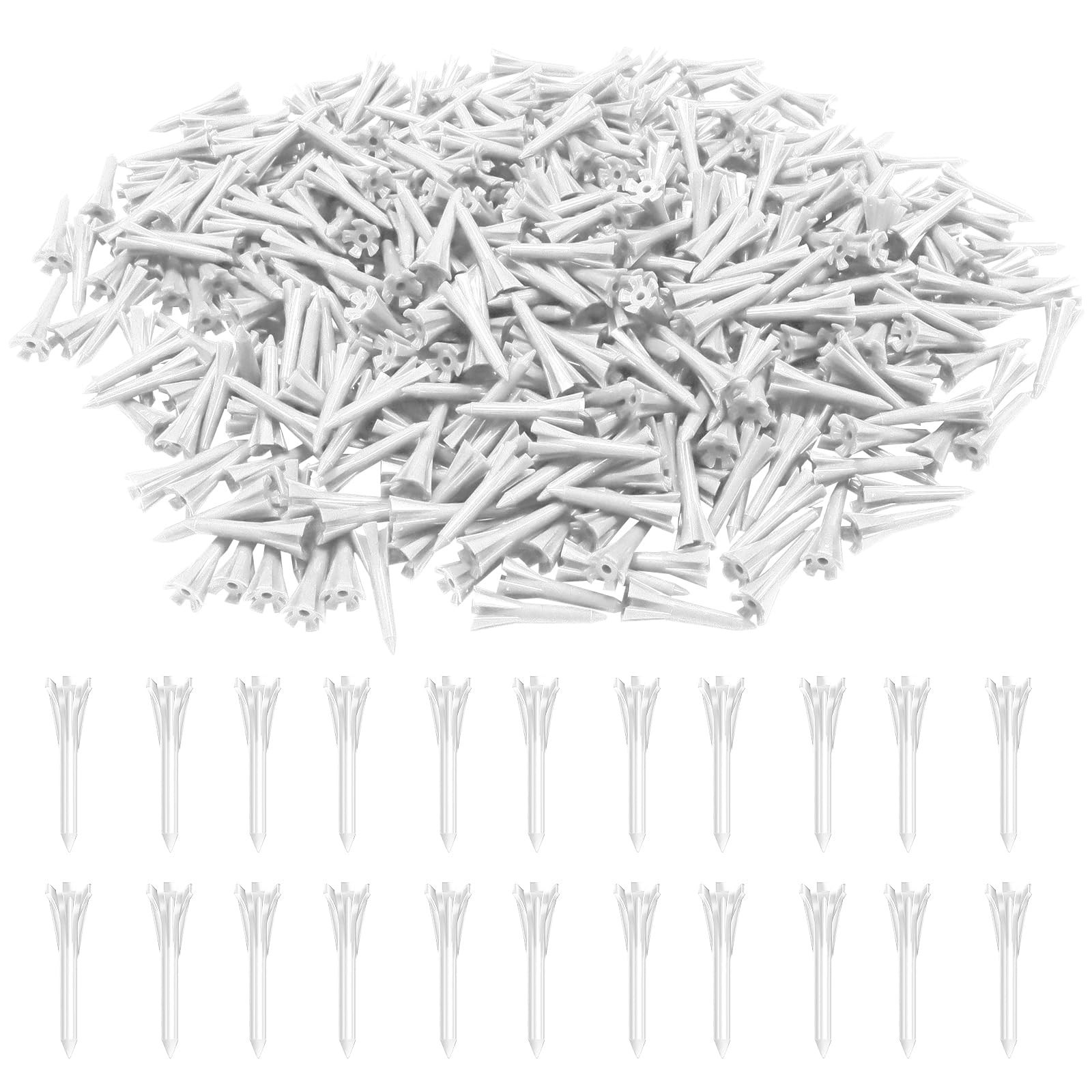 VEASAERS Golf Tees Plastic 1 1/2 inch Value 300 600 Pack, Upgrade More Unbrea...