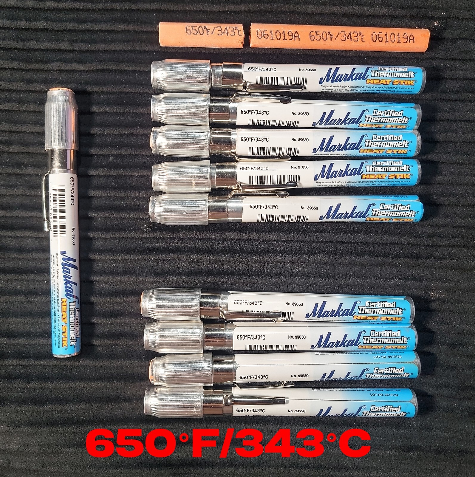 Lot of 10 Markal Thermomelt Heat Stik (650°F / 344°C) – SOME BROKEN