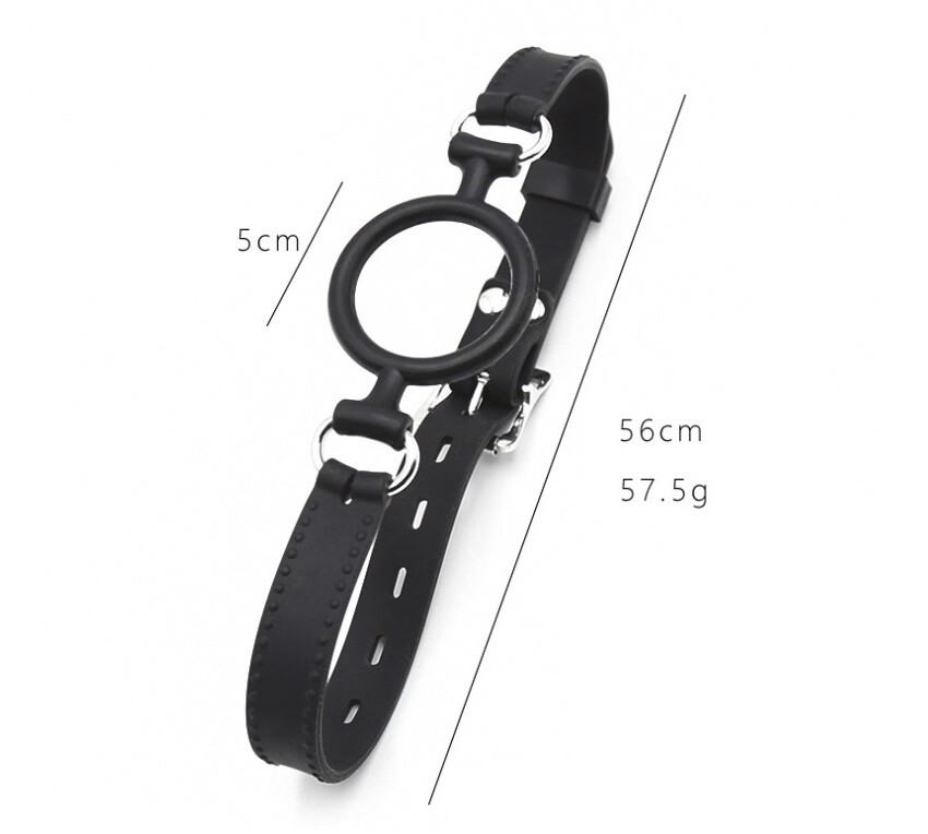 Silicone Open Mouth Gag Bondage Restraints O Ring Gag Plug BDSM Slave Roleplay