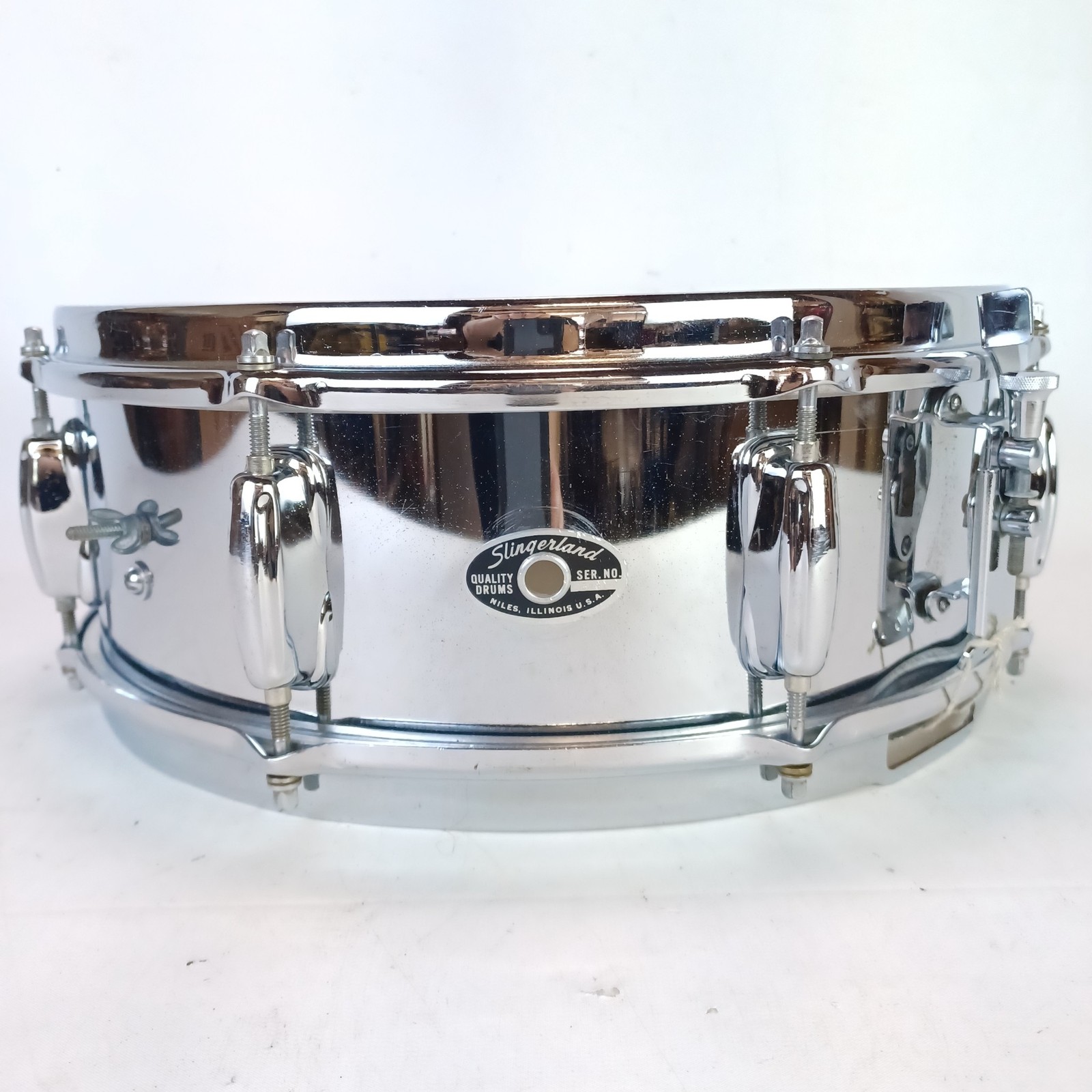 Slingerland 5x14"Festival #15431 Snare Drum Chrome Steel 8Lug Vintage 1970 Niles