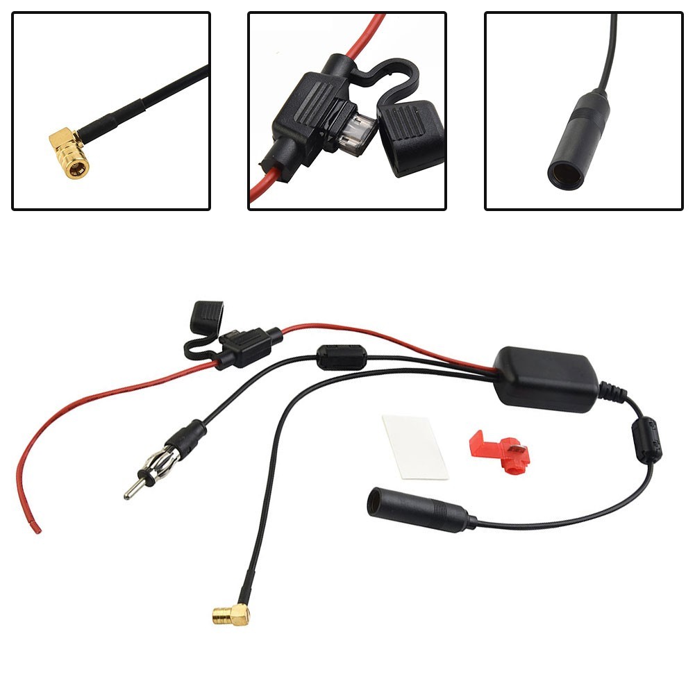 Car Aerial Splitter for Stereo Aerial DAB AM FM Radio Signal Amplification