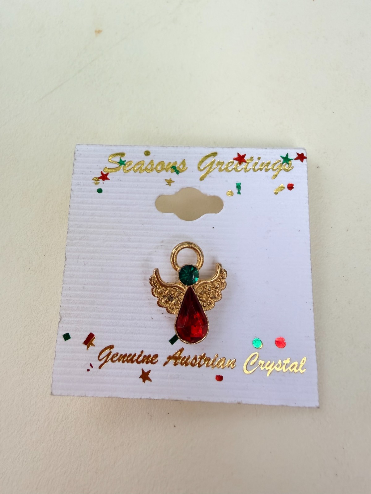Beautiful Holiday Angel Brooch