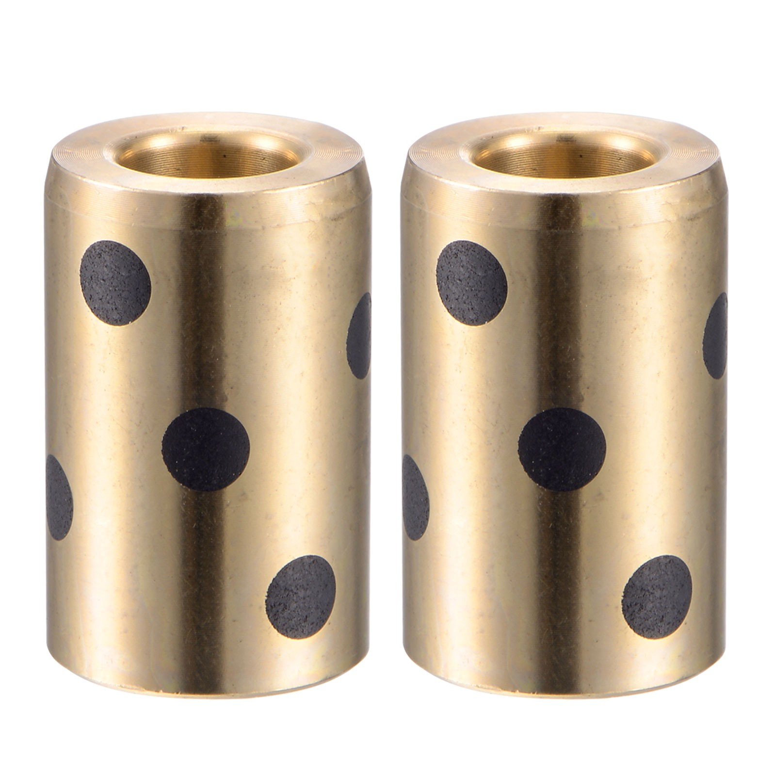 2pack Sleeve Bearings Wrapped Oilless Bushings Brass Graphite 8mm x 15mm x 24mm