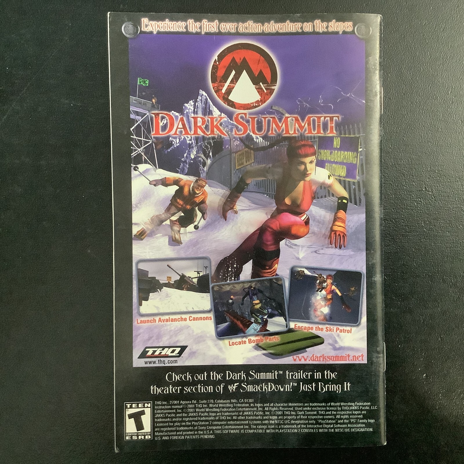 WWF Smackdown! Just Bring It! PS2 PlayStation 2 Instruction Manual Only