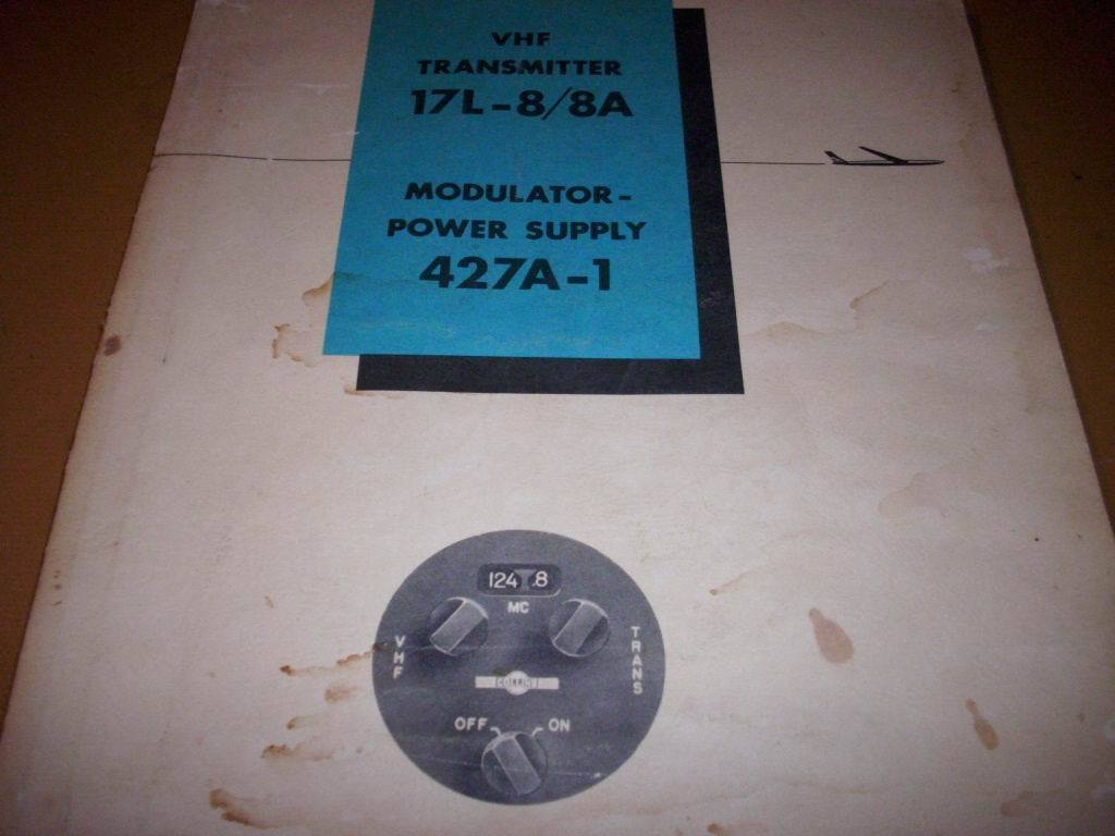 Collins 17L-8/8A  &  427A-1  Service manual