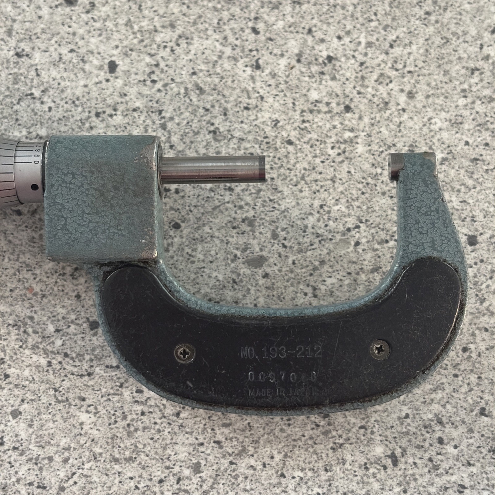 MITUTOYO 193-212 1-2" ROLLING DIGITAL MICROMETER .0001"