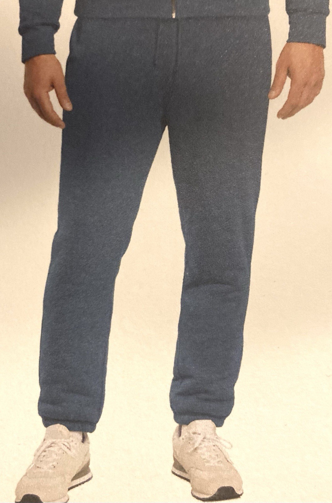 Eddie Bauer Men’s XXL Blue Jogger/Sweatpants NWT,faux Sherling Lined $90 MSRP