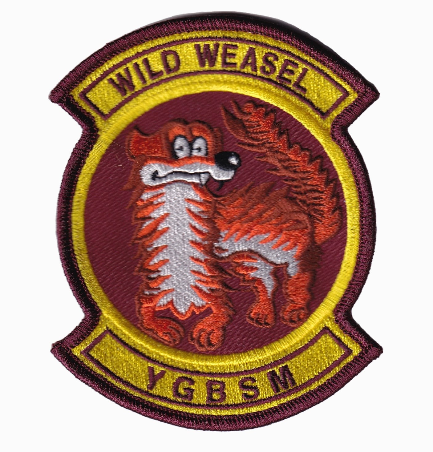 Wild Weasels YGBSM Patch– With Hook and Loop, 4.5"