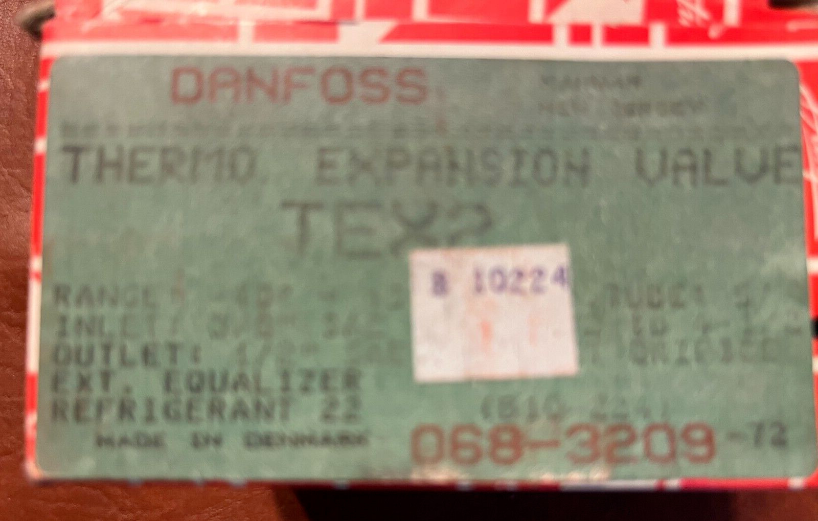 DANFOSS 068-3209 Expansion Valve Expansionsventil 0683209