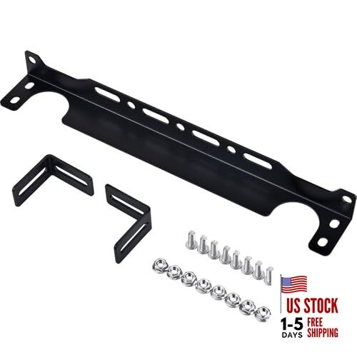 Oil Cooler Mounting Bracket Kit / 13 inch Aluminum Alloy Black (Only Fit 330mm