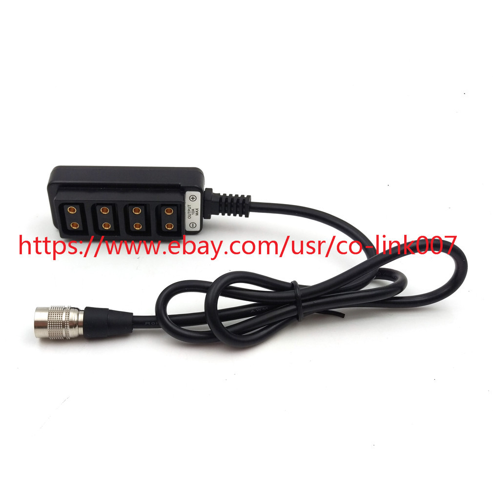 12V HRS4pin D-tap Splitter, for ARRI/CANON/SONY/TERADEK Power Cable 24inch