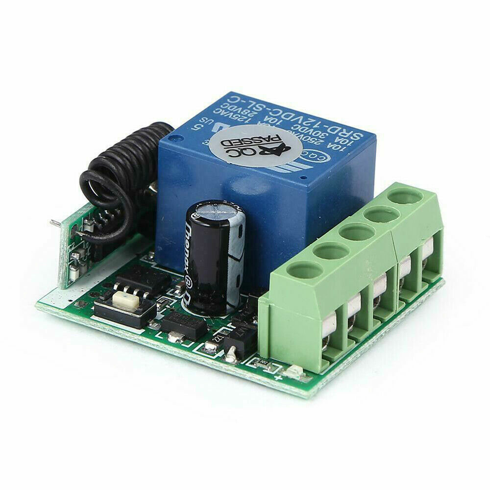 DC 12V 1CH Relay Receiver RF Transmitter 433Mhz Wireless Switch