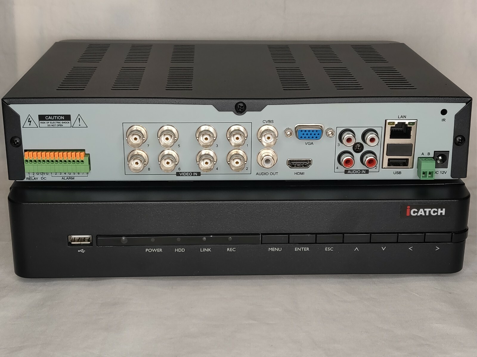 8 Channels H.265+ 4K UHD Hybrid Security HD-TVI/CVI/AHD/960H/IP/P2P/Audio/Cloud