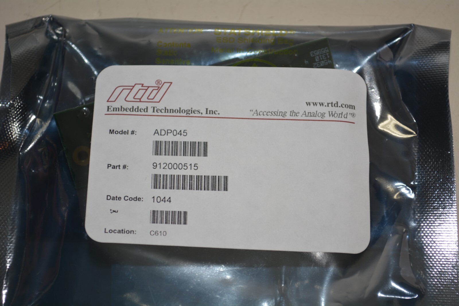 RTD Embedded Technologies XK-CM77 P/N: 991000087 #W1369