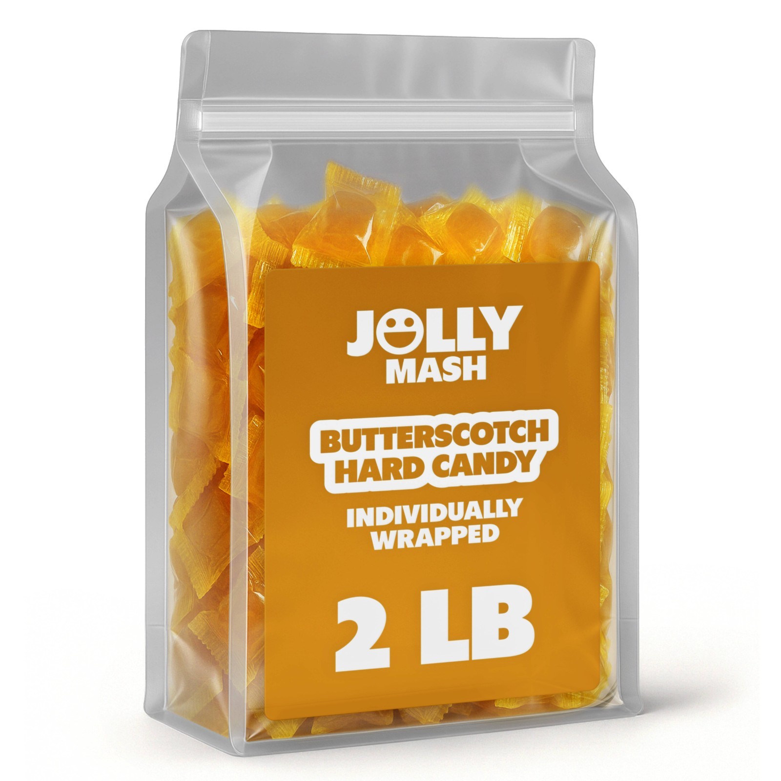 Butterscotch Discs Hard Candy | 2 LBS | Individually Wrapped Butterscotch Candy
