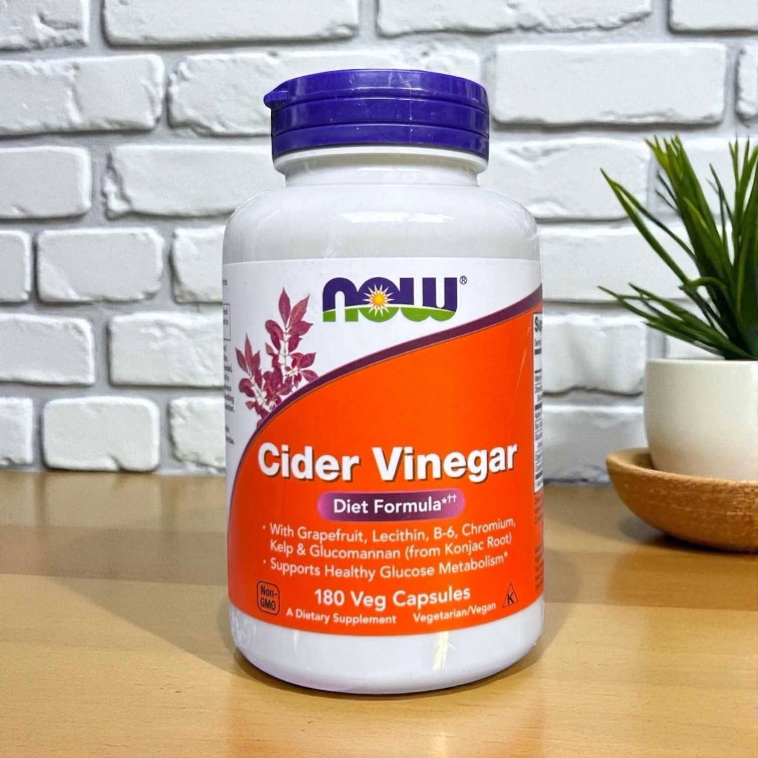 NOW FOODS Cider Vinegar 180 Veg Capsules