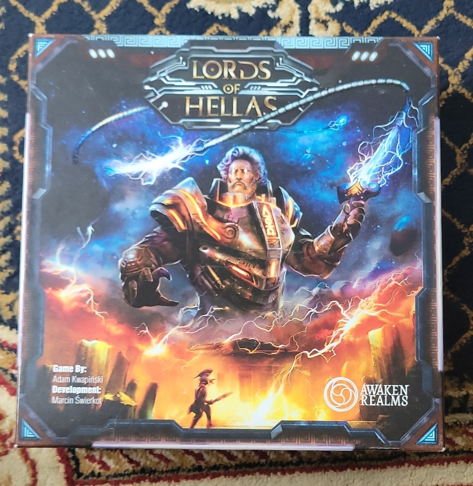 Awaken Realms Lords of Hellas Mythology Board Game Complete 1-4 Players 14+