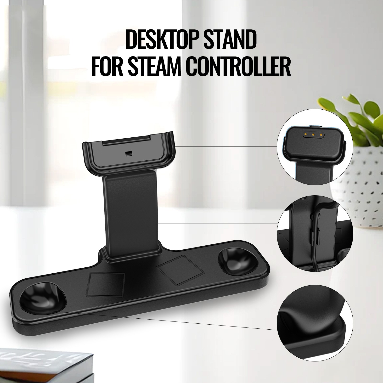 Controller Desktop Stand Hoder For Steam Controller 2026 Magnetic Charging Base
