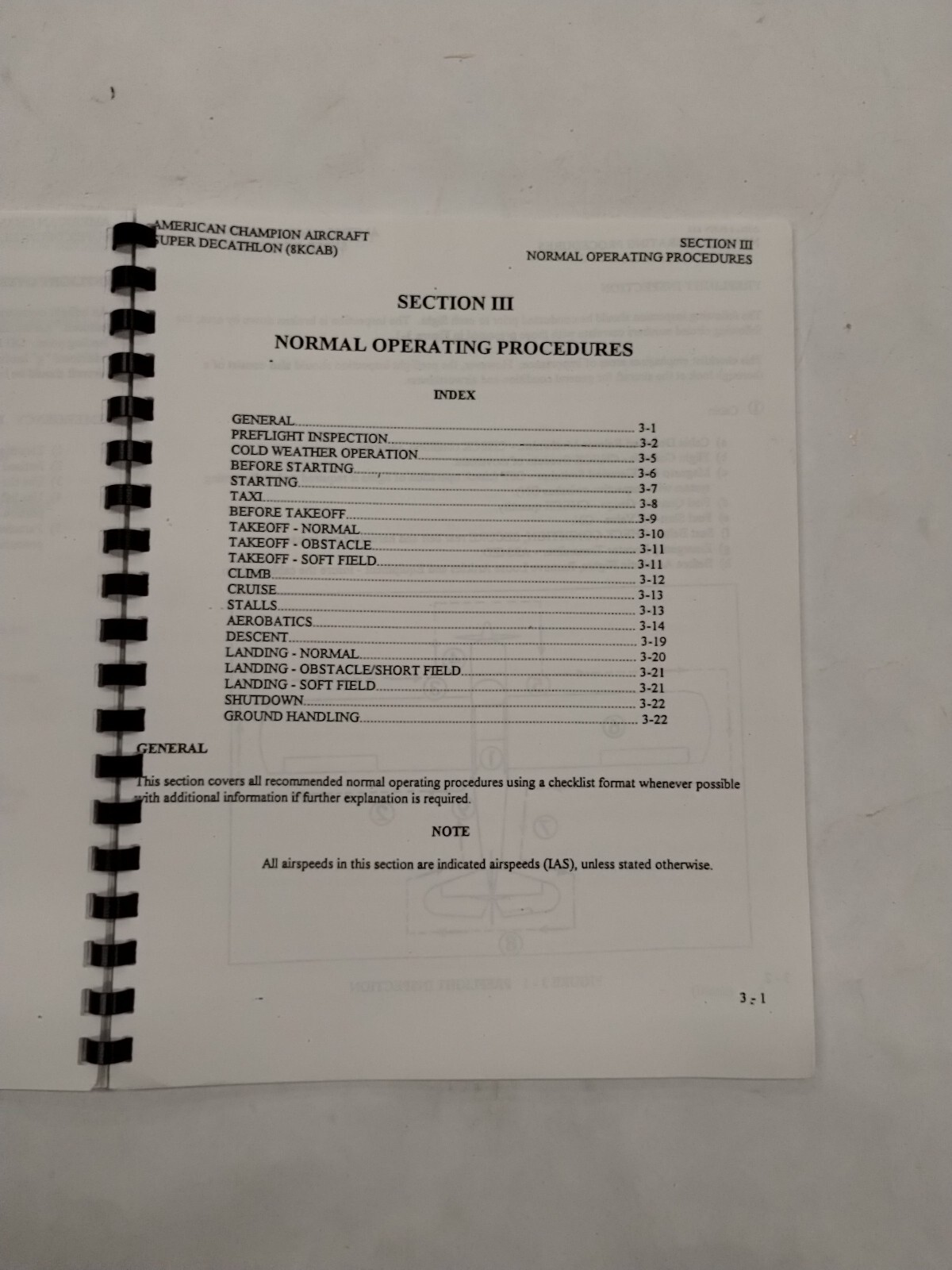 American Champion Super Decathlon 8KCAB Pilots Operating Manual-Copy