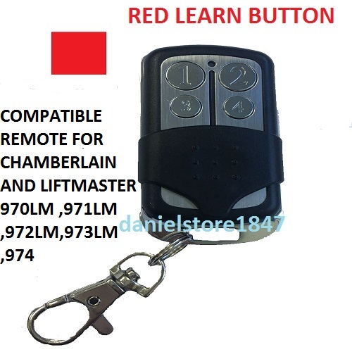 Chamberlain Garage Door Opener Key Chain RemoteTransmitter Part Red Learn Button