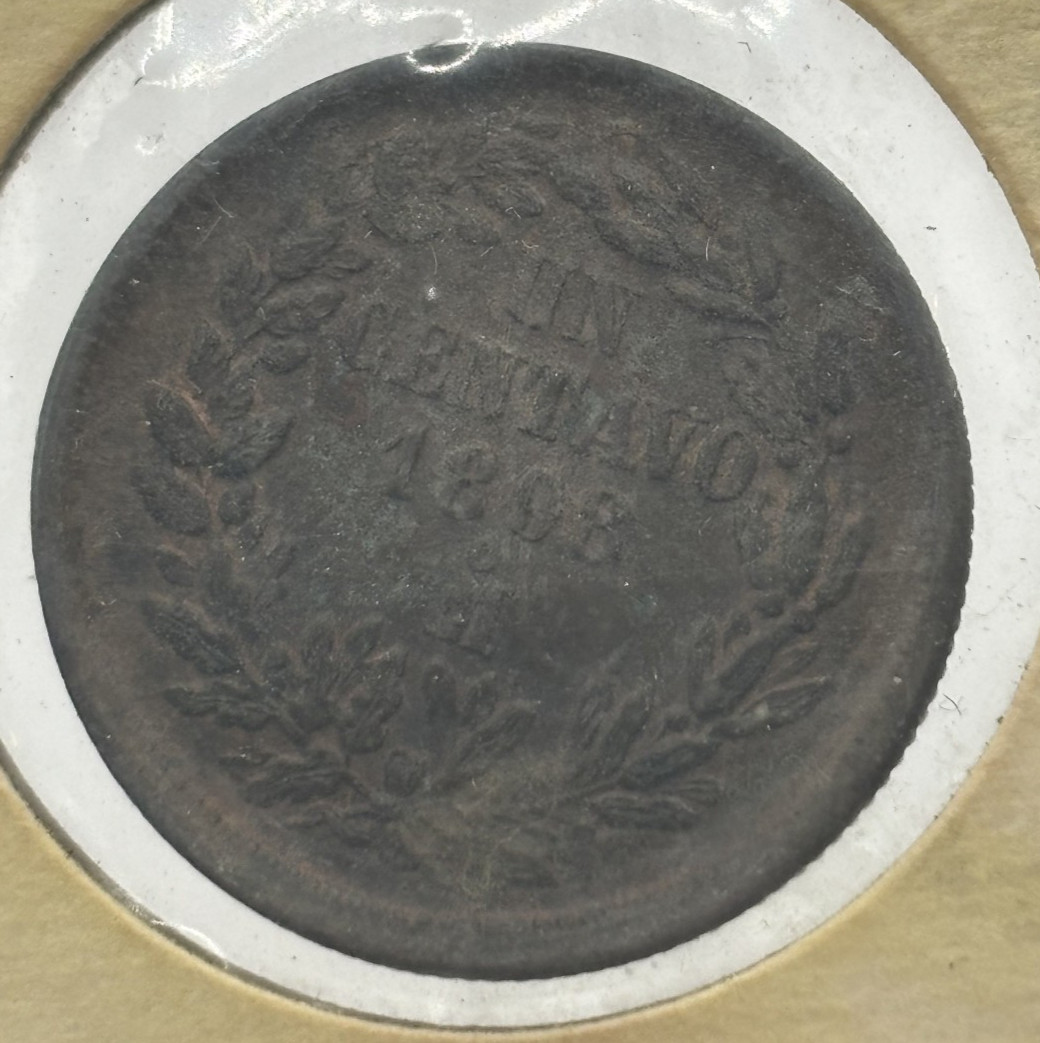 1898 Mexico 1 centavo coin