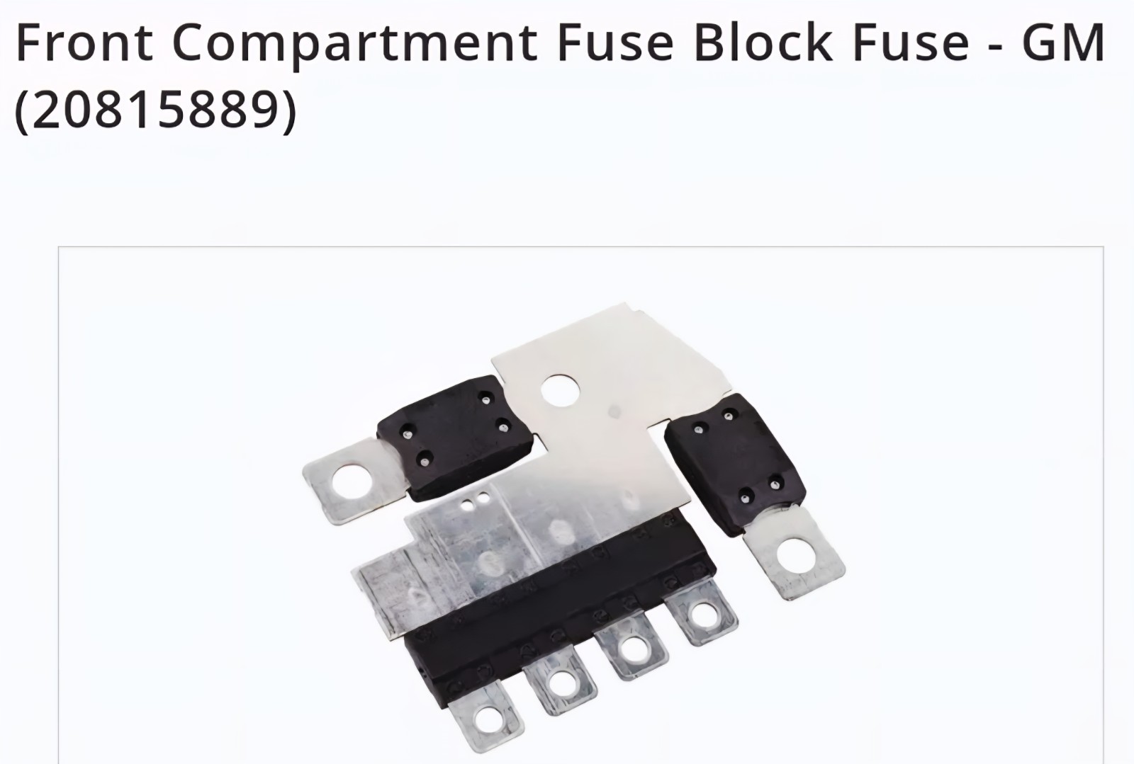 GM OEM ATS Front Compartment Fuse Block Fuse # 20815889 (2010 - 2016) Brand New