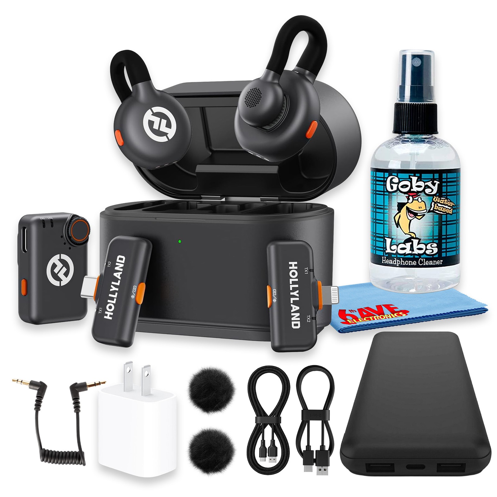 Hollyland LARK M2S Ultimate Combo Dual Wireless Microphone Bundle