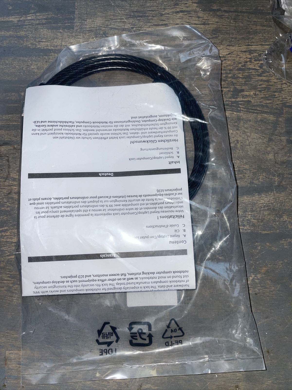 New Notebook Laptop Computer Lock Security Lock Cable Chain With Keys