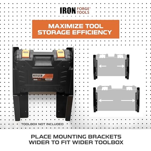 Small Parts Organizer Box Bracket Kit for Work Van 2 Case Stack - 3.5-5.1