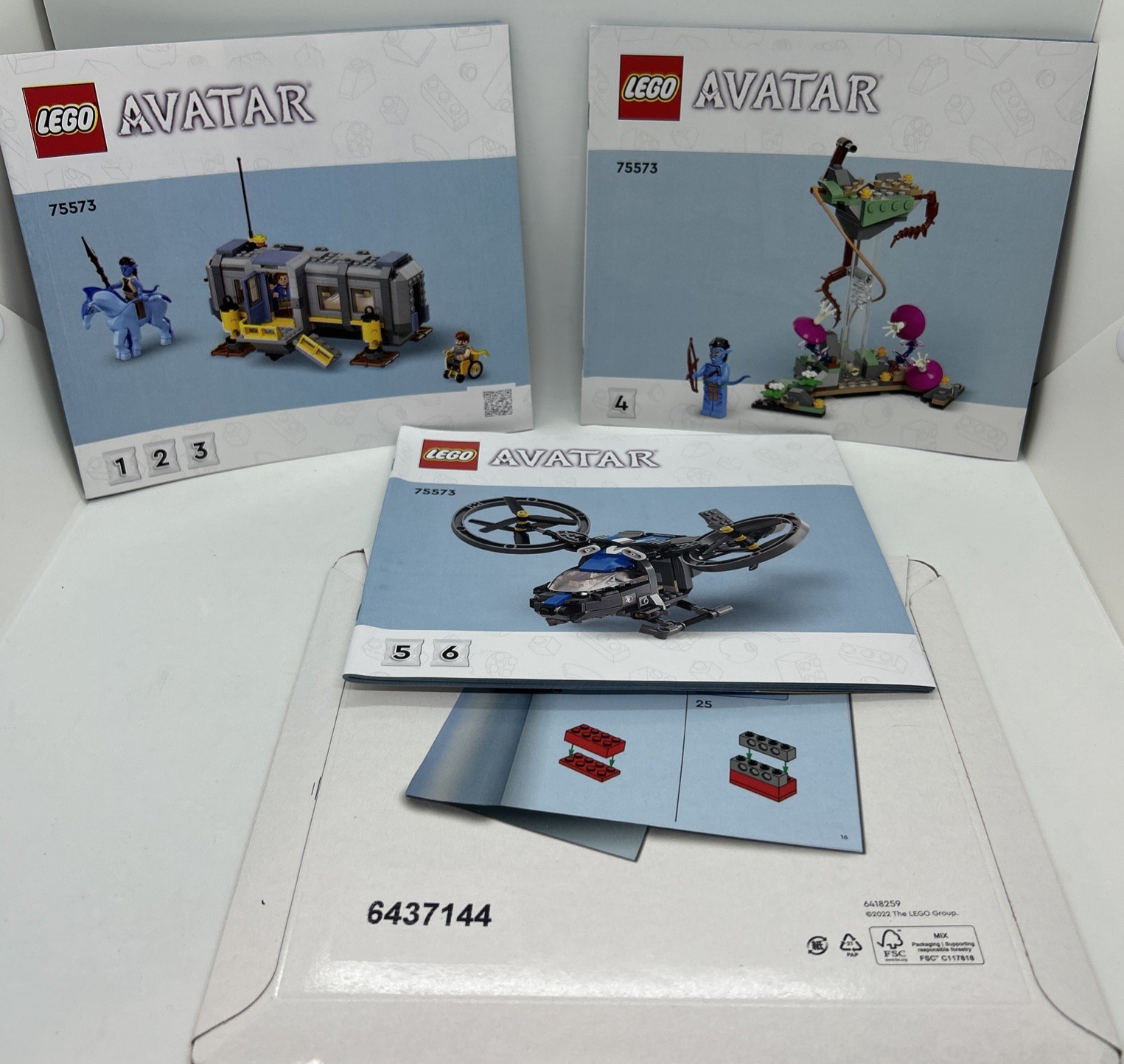 LEGO 6418259 AVATAR Instruction Manuals 1-6 Packet Only NEW OPEN BOX