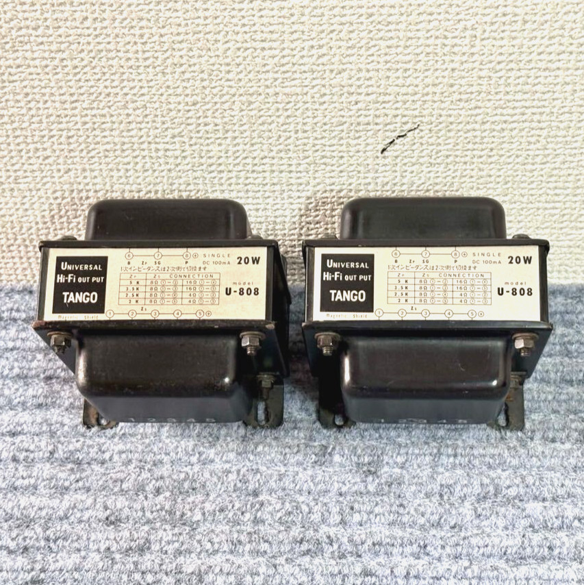 Tango U-808 Universal Output Transformers Pair Single Ended 20W Audio Japan Used