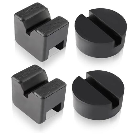 Toolly 4 Packs Floor Jack Pad Adapter for Jack Stands 2-4 Ton Universal Heavy