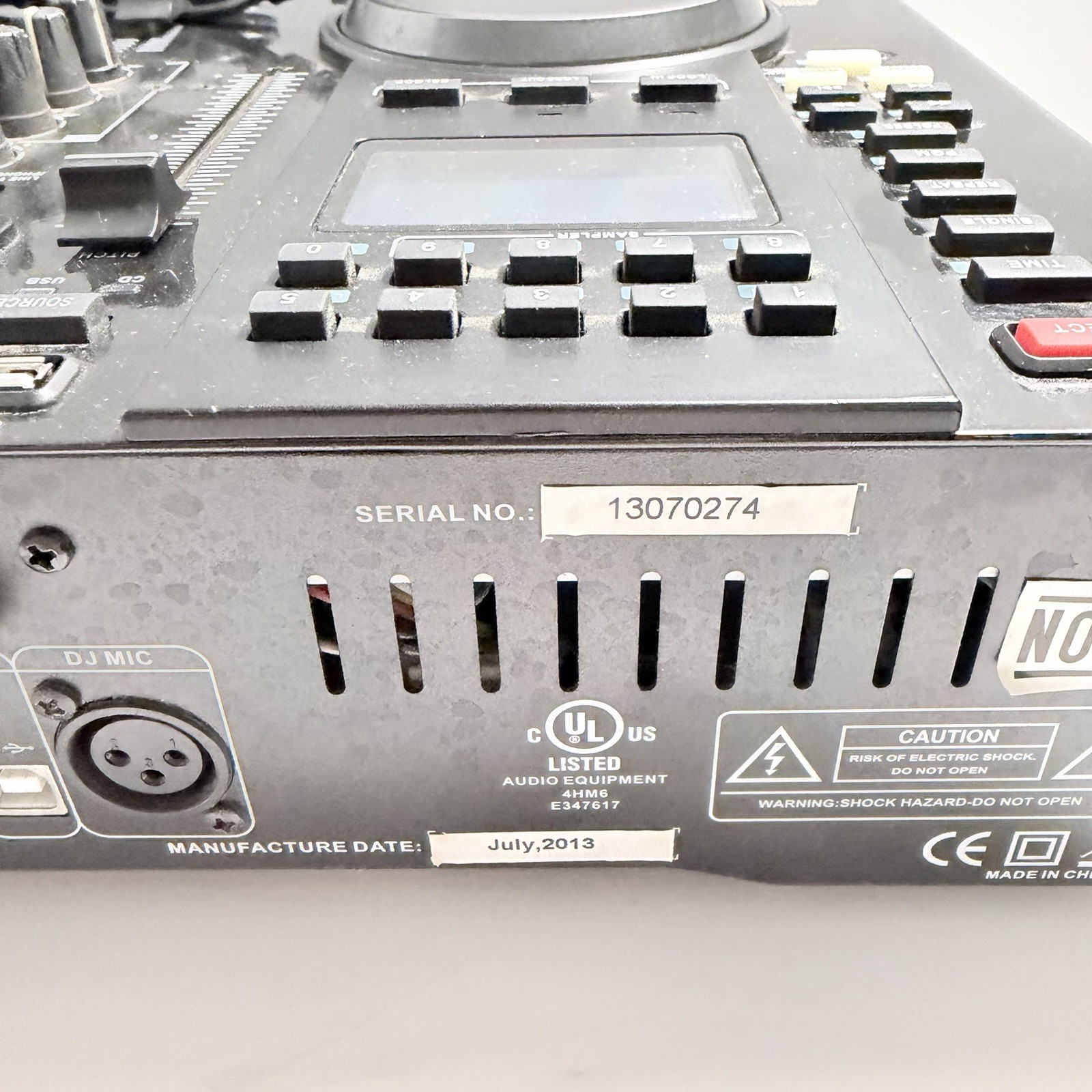 Edison Scratch 2500 MKIV Professional Dual CD USB MP3 DJ Audio Mixer UNTESTED