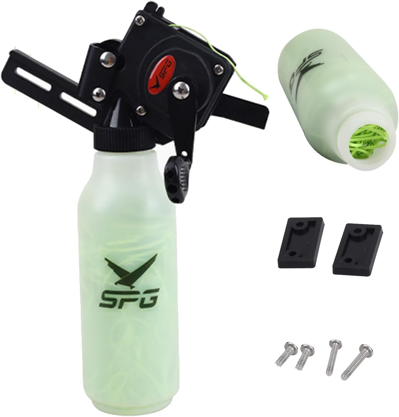 Bowfishing Reel Archery Bottle Bow Fishing Reels Kits W/ 40M Fishing Rope Bow