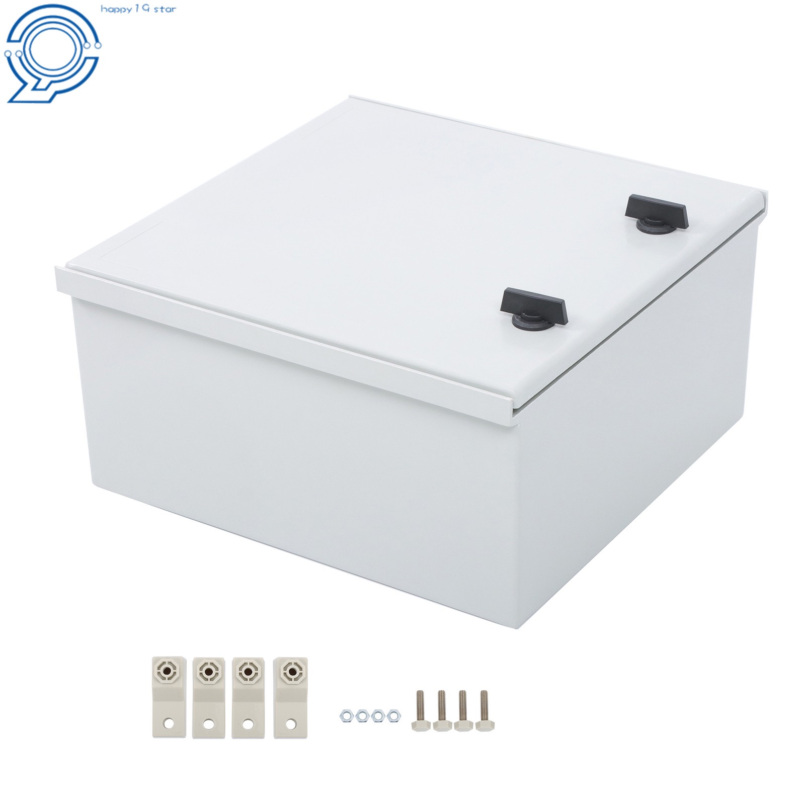 NEMA 3X IP65 Junction Box, 16x16x8Inch Fiberglass, for Outdoor Use