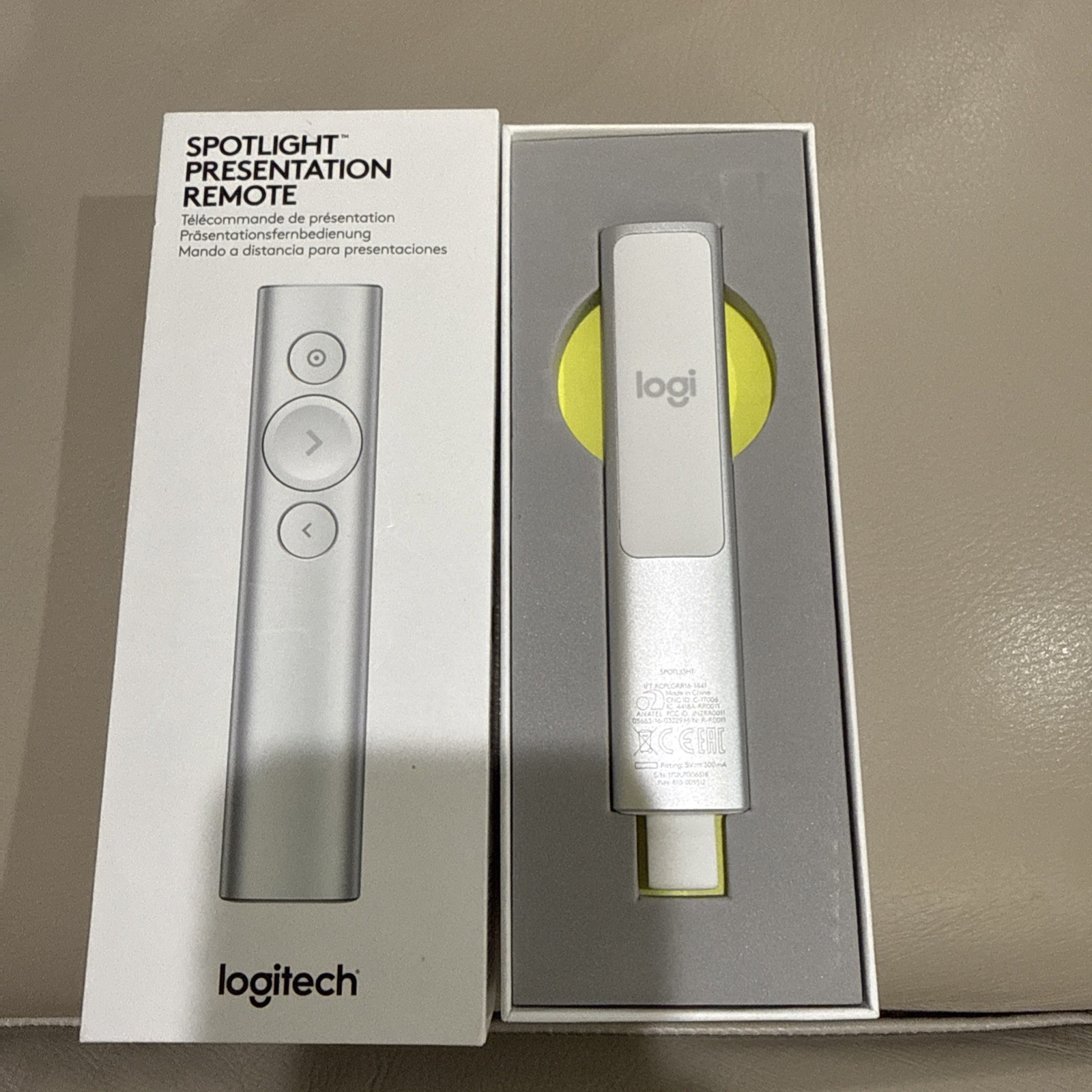 Logitech Spotlight Presentation Remote Silver